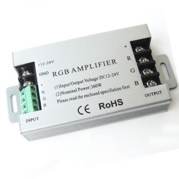 Amplificator banda led RGB (AMPRGB) - www.lutek.ro